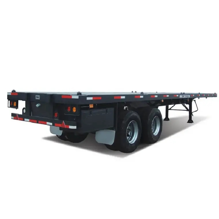 40FT Container Chassis 3 Axle Flat Trailer Low Price Steel Semi Trailer